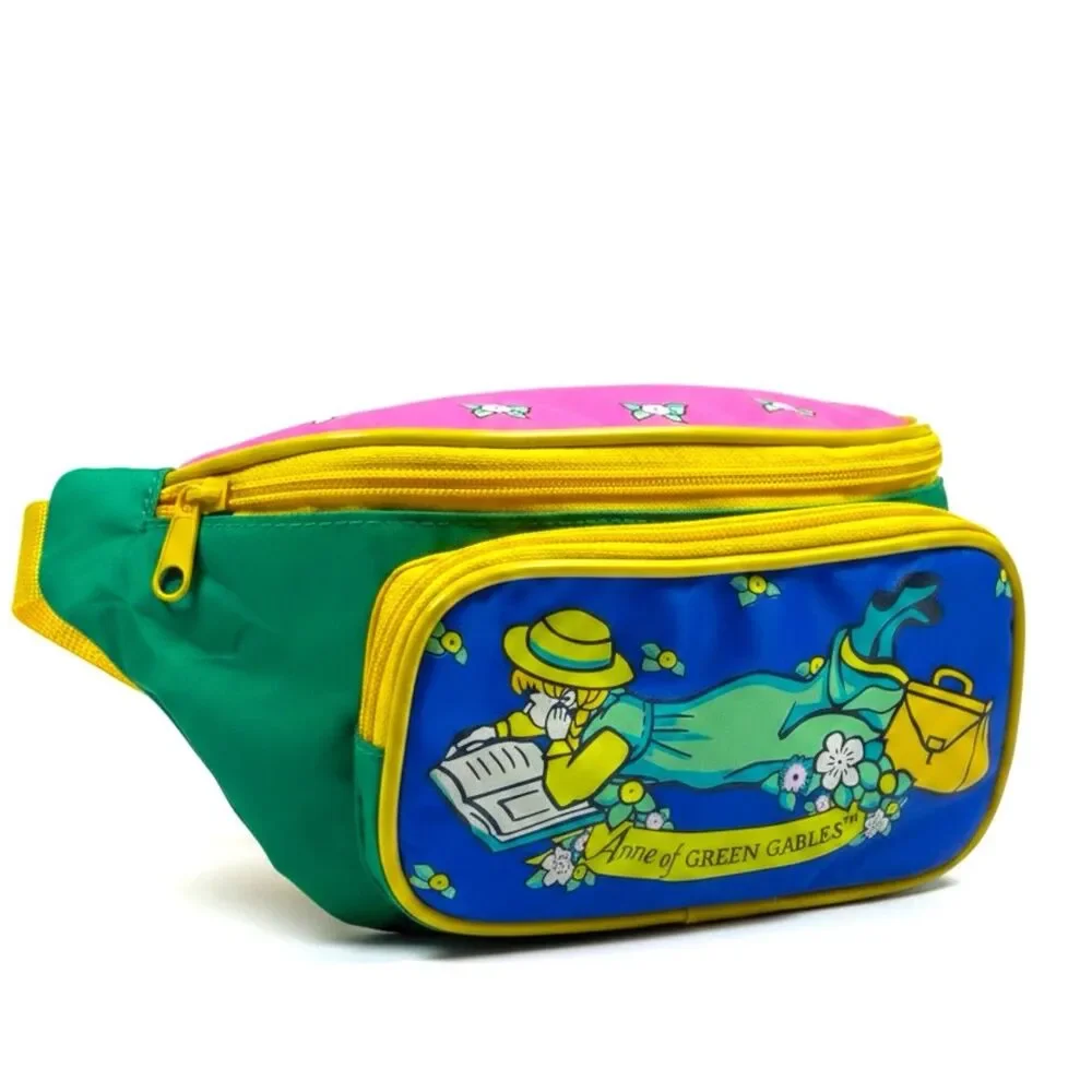 VERY RARE Vintage 90s Fanny Pack Anne Of Green Gables Neon MINT CONDITION Canada